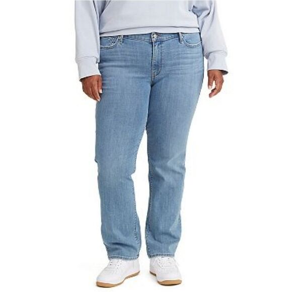 NWT Levi's Medium Wash Midrise Classic Straight Leg Jeans 24W M - Picture 11 of 12